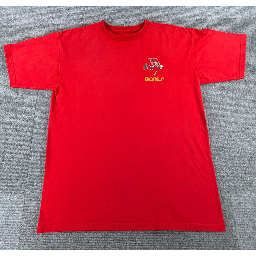Powell Peralta Bones Red Graphic T-Shirt Men's M VCJ Artwork